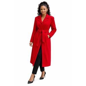Vintage YouthCraft Vibrant Red 100% Wool Overcoat